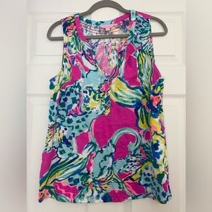 Lilly Pulitzer pink sleeveless top size large